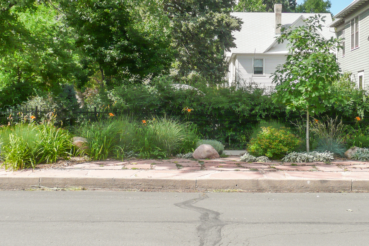 Flagstone and Flowers
